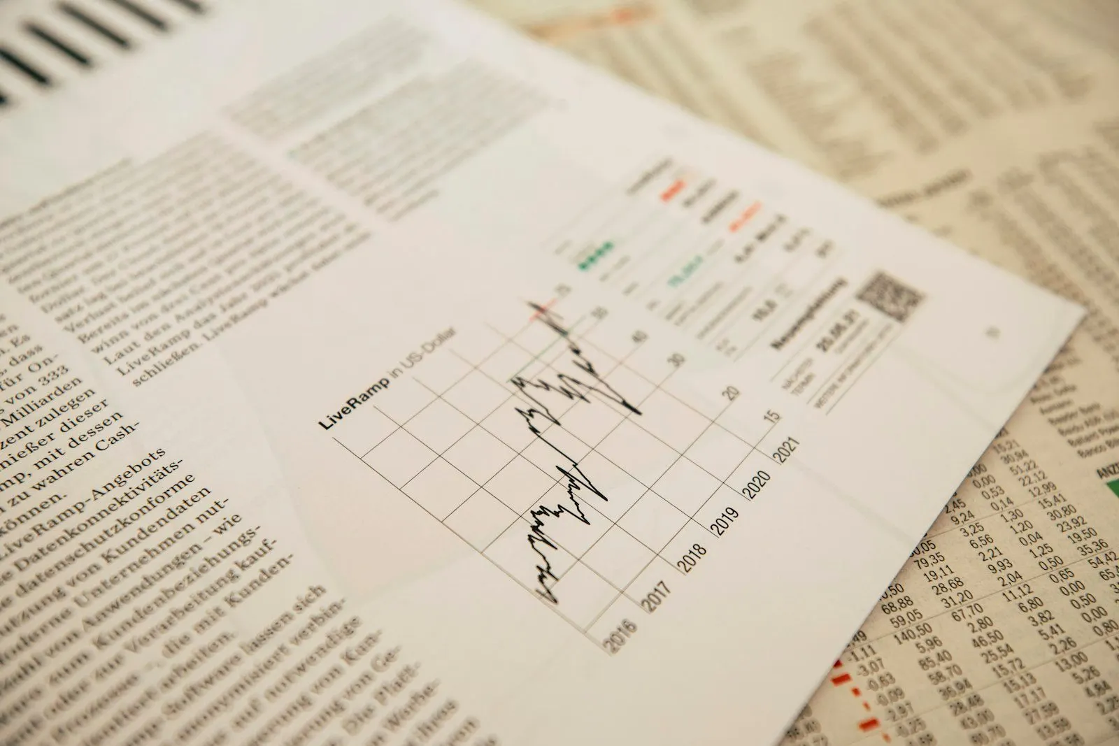 Reportes financieros con gráficos sobre la mesa